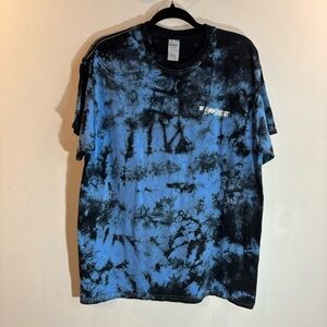 THE CHAINSMOKERS Sz L Tie Dye World War Joy Concert Short Sleeve Tee T-Shirt
